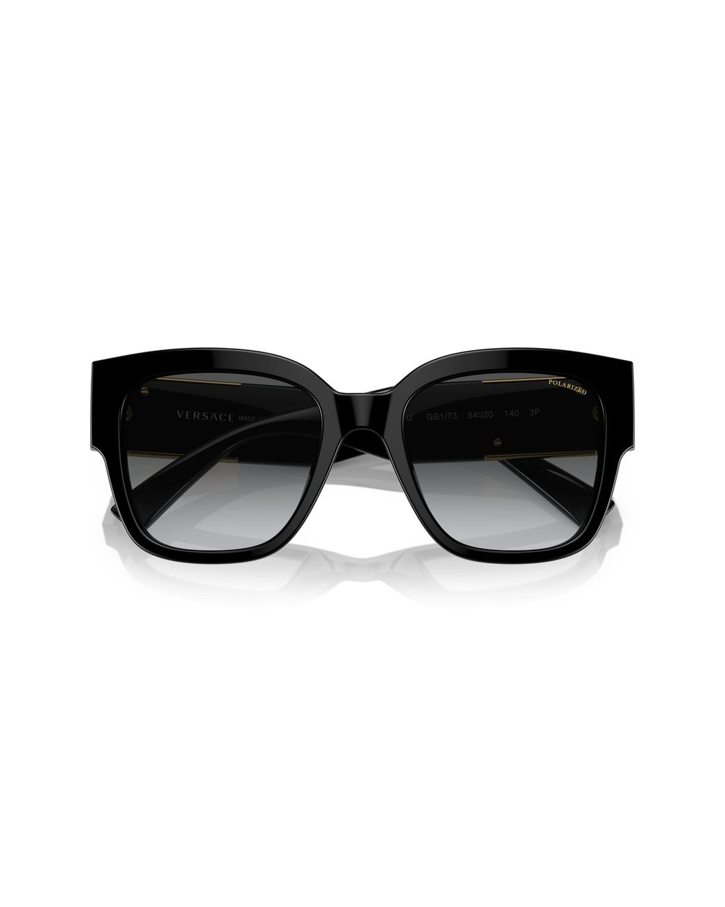Versace Black Ve4437U Gb1/T3 Sunglasses Acetate Pillow Polarized Shaded