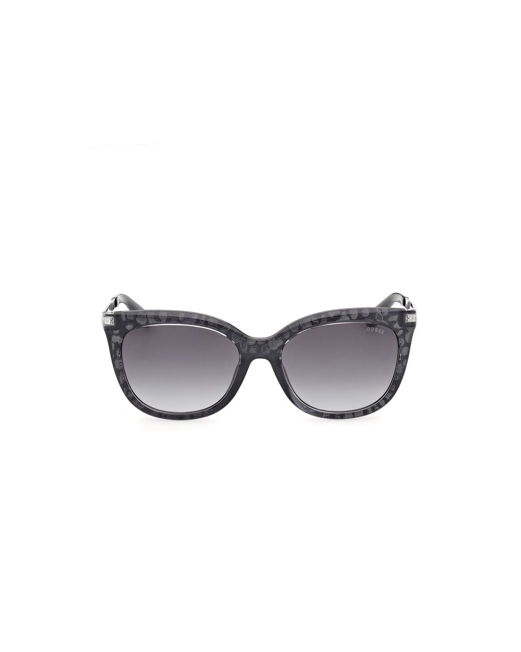 Guess Black Gu00354 90B Sunglasses Injected Smoke Cat Eye Normal