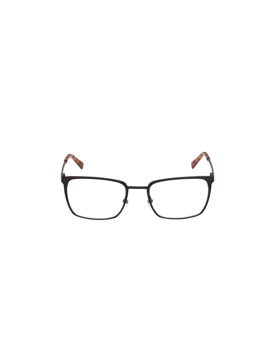 Timberland Black Tb50122 2 Optical Frames Metal Squared Normal for men