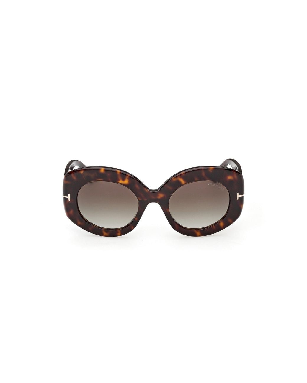 Tom Ford Black Ft1346 Claudette-02 52B Sunglasses Acetate Smoke Round Normal