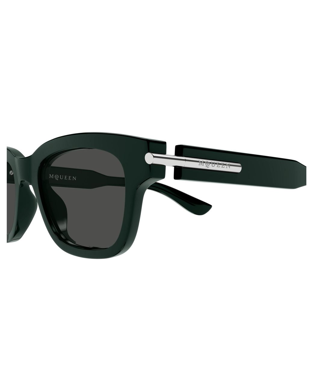 McQueen Black Am0497S 004 Sunglasses Acetate Squared