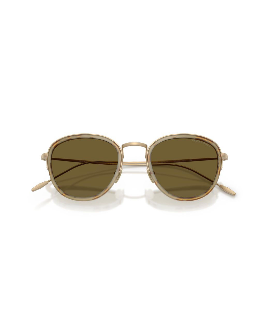 Giorgio Armani Black Ar6068 630073 Sunglasses Metal Round Normal for men