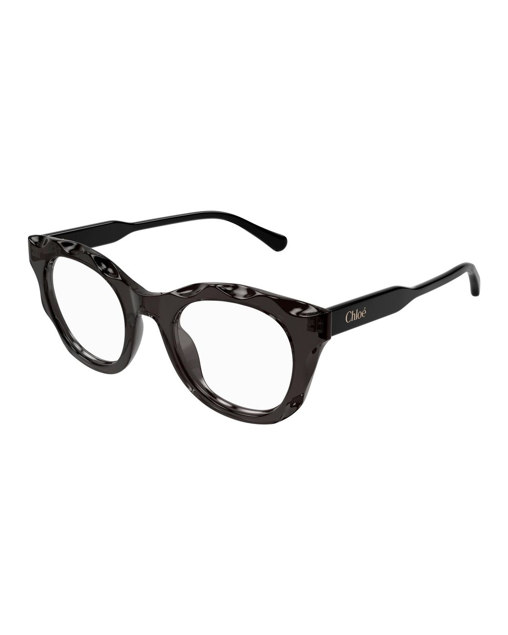 Chloé Black Ch0296O 001 Optical Frames Acetate Transparent Round