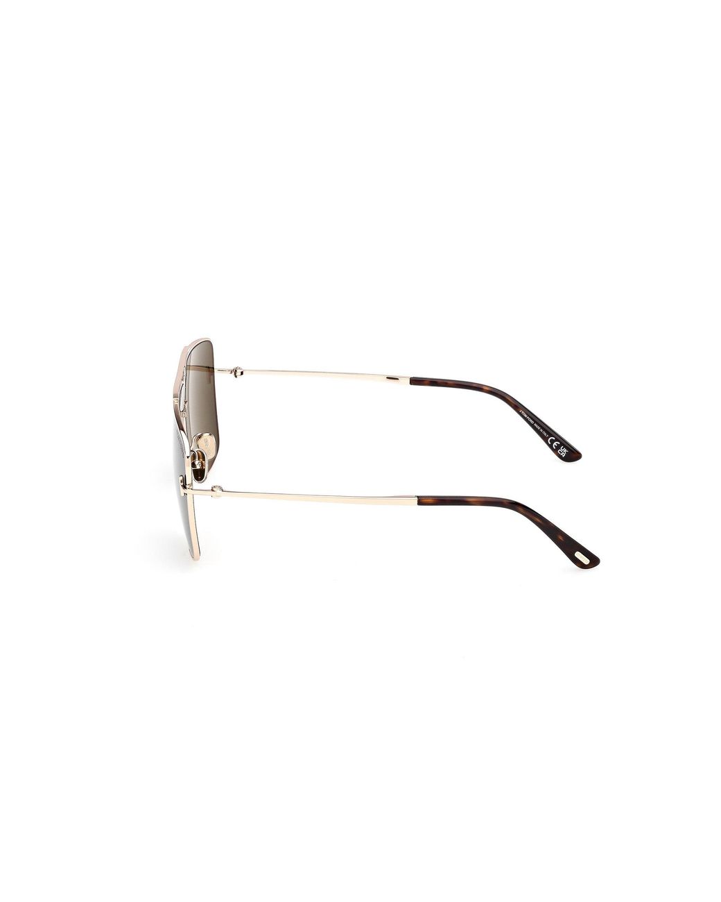 Tom Ford Green Ft1307 Eliott-02 28N Sunglasses Metal Squared Normal