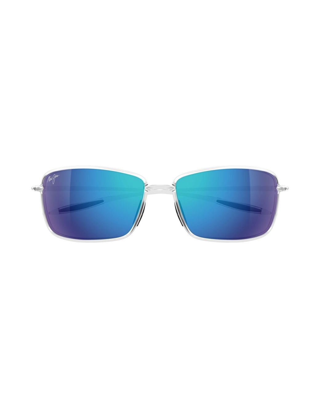 Maui Jim Black Mj0371S 003 Occhiali Da Sole Iniettato Blu Squadrata
