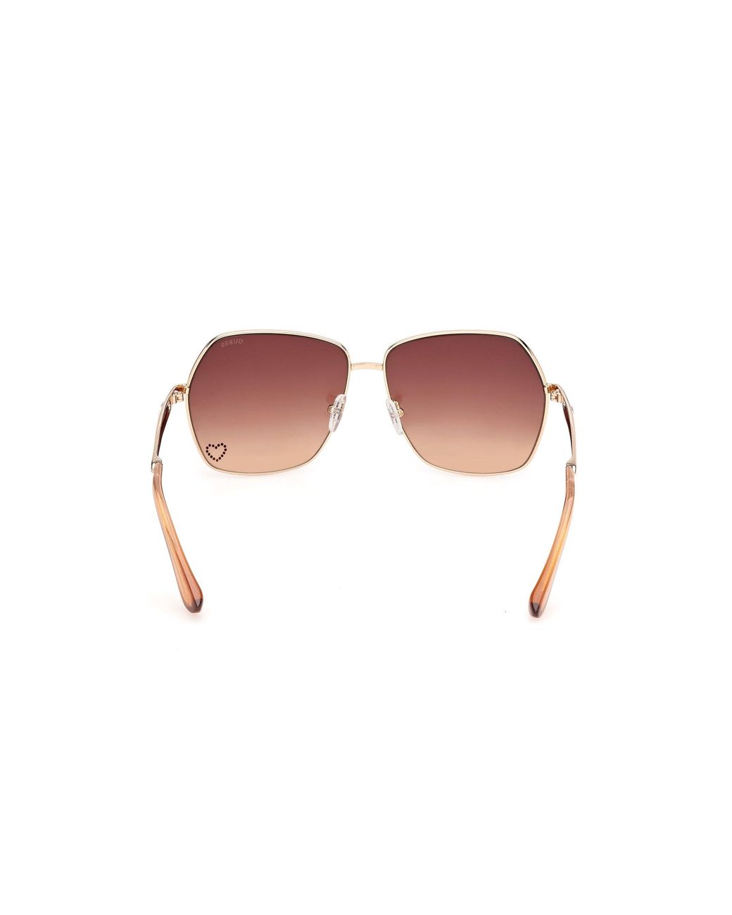 Guess Black Gu00309 33T Sunglasses Metal Bordeaux Butterfly Normal