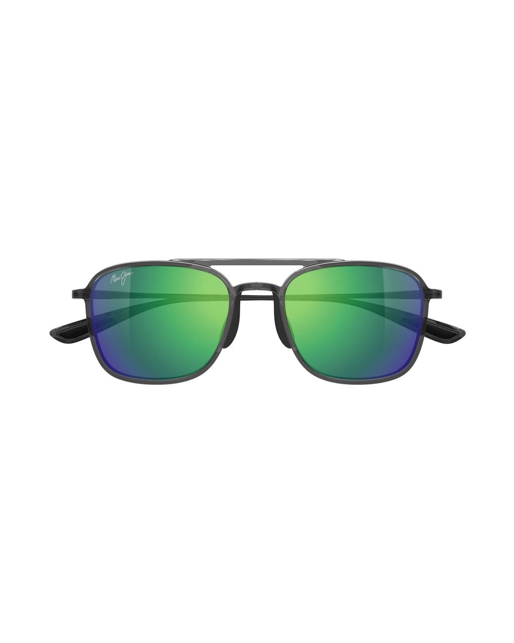 Maui Jim Green Mj0447S 004 Occhiali Da Sole Iniettato Verde Squadrata
