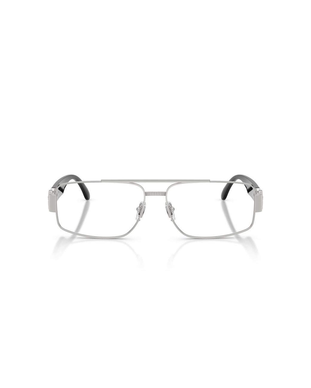 Versace Black Ve1317 1000 Optical Frames Metal Transparent Squared Normal for men