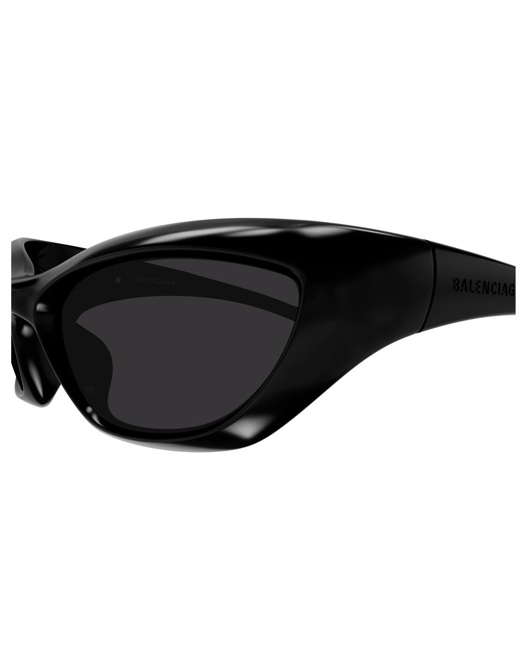 Balenciaga Black Bb0463S 001 Sunglasses Bio-Injected Geometric