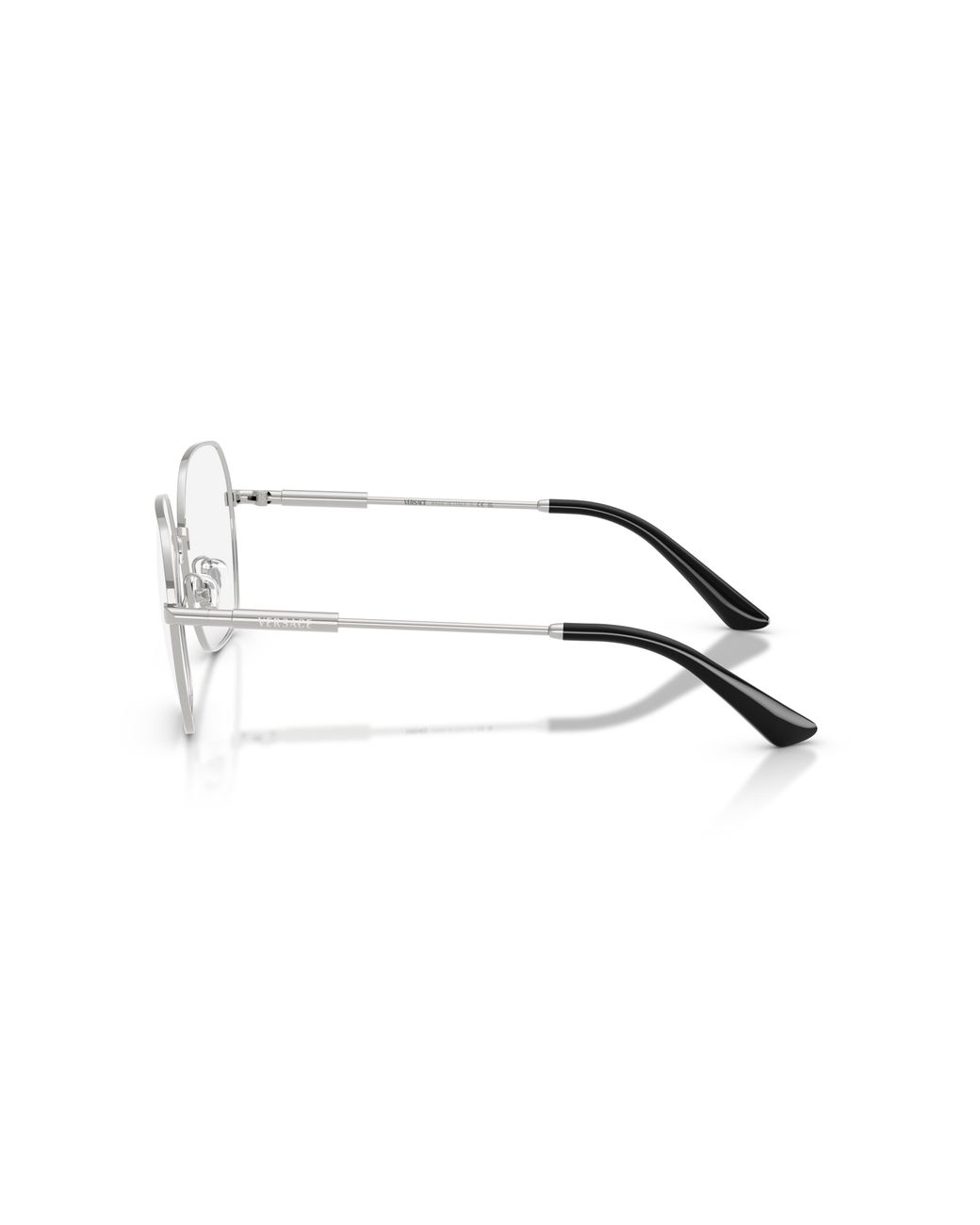 Versace Black Ve1316 1001 Optical Frames Metal Transparent Squared Normal