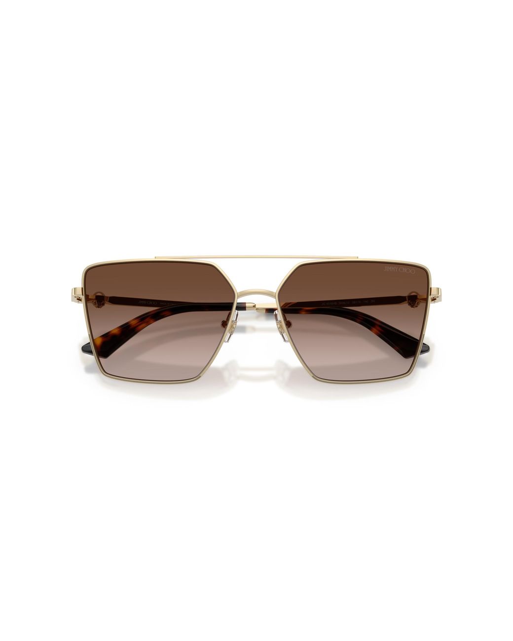 Jimmy Choo Black Jc4016Hb 300613 Sunglasses Metal Squared Normal Shaded