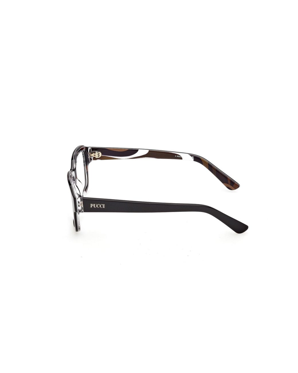 Emilio Pucci Black Ep5283 5 Optical Frames Acetate Squared Normal