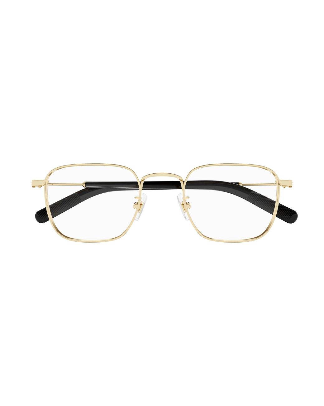Montblanc Black Mb0389O 006 Optical Frames Metal Transparent Squared for men