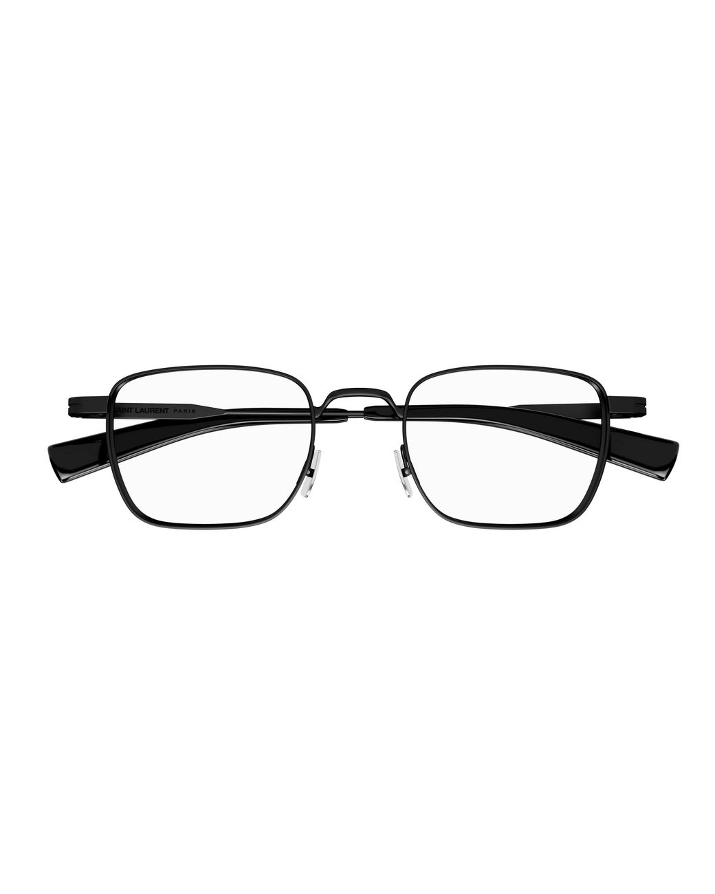 Saint Laurent Black Sl 729 001 Optical Frames Metal Transparent Squared for men