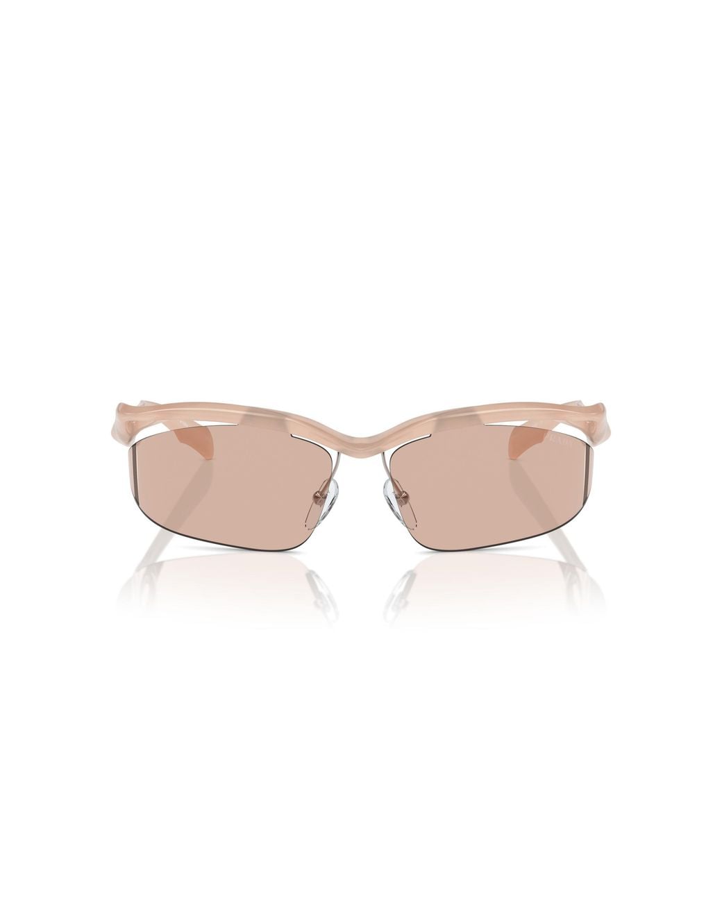 Prada Black Pr A25S 12S4I2 Sunglasses Injected Cat Eye Normal