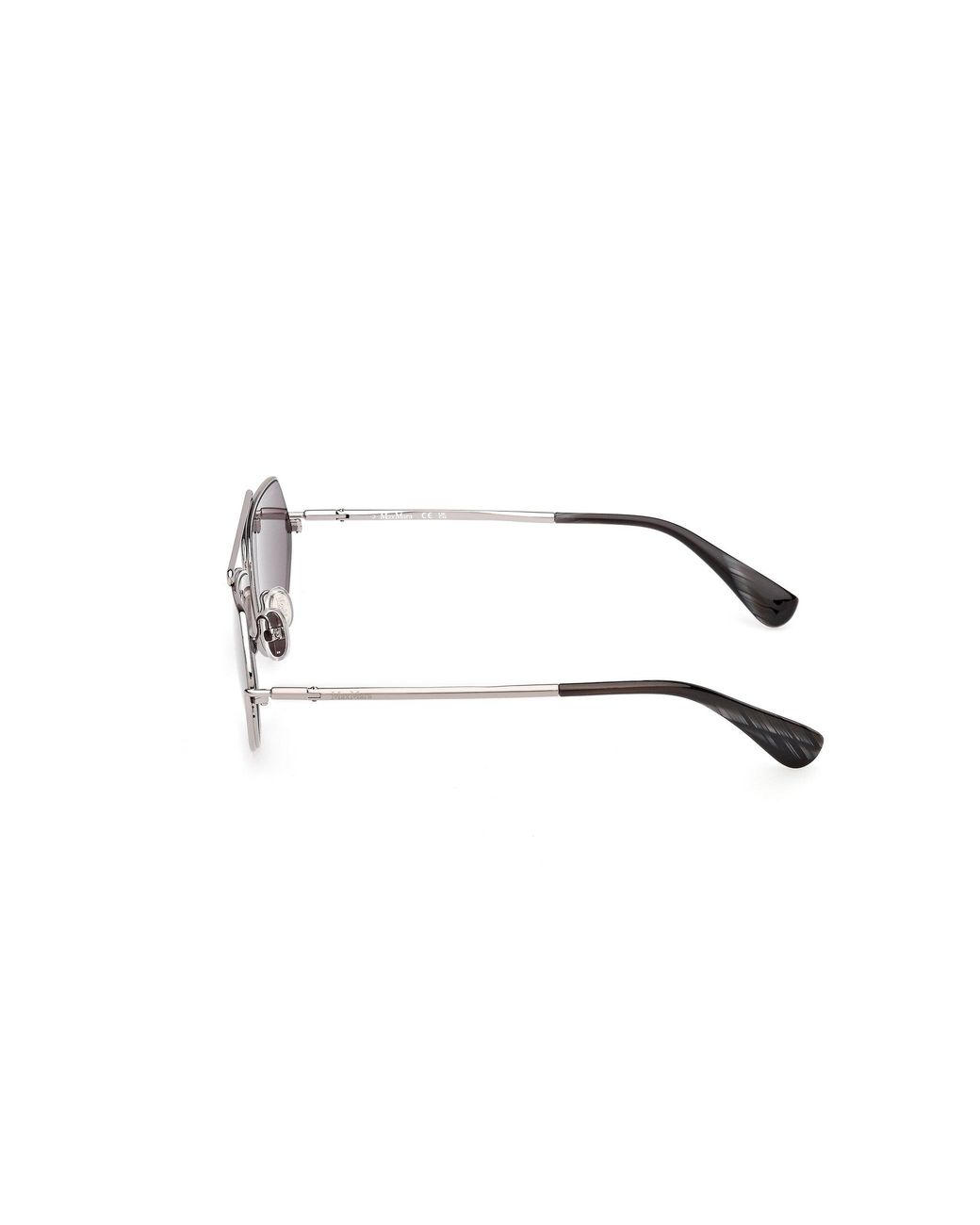 Max Mara Black Mm0165 Joey 14A Sunglasses Metal Smoke Round Normal