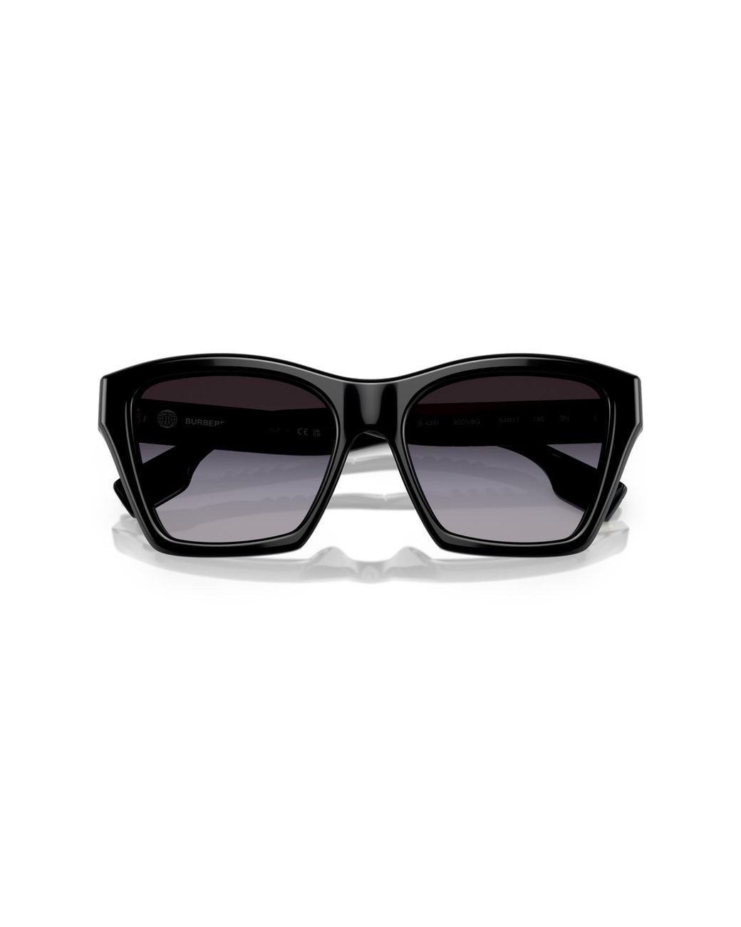 Burberry Black Be4391 Arden 30018G Sunglasses Acetate Squared Normal Shaded