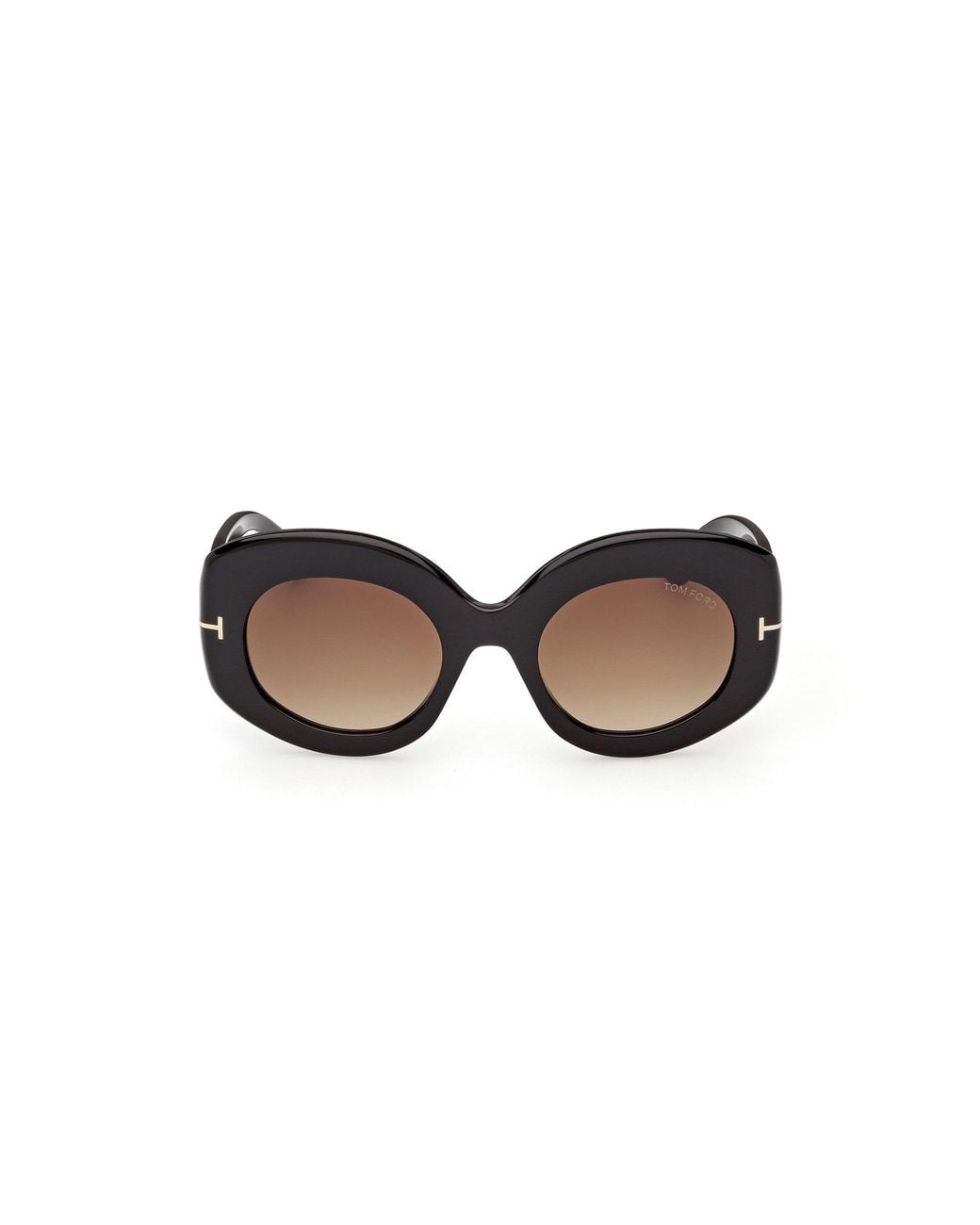 Tom Ford Black Ft1346 Claudette-02 01F Sunglasses Acetate Round Normal