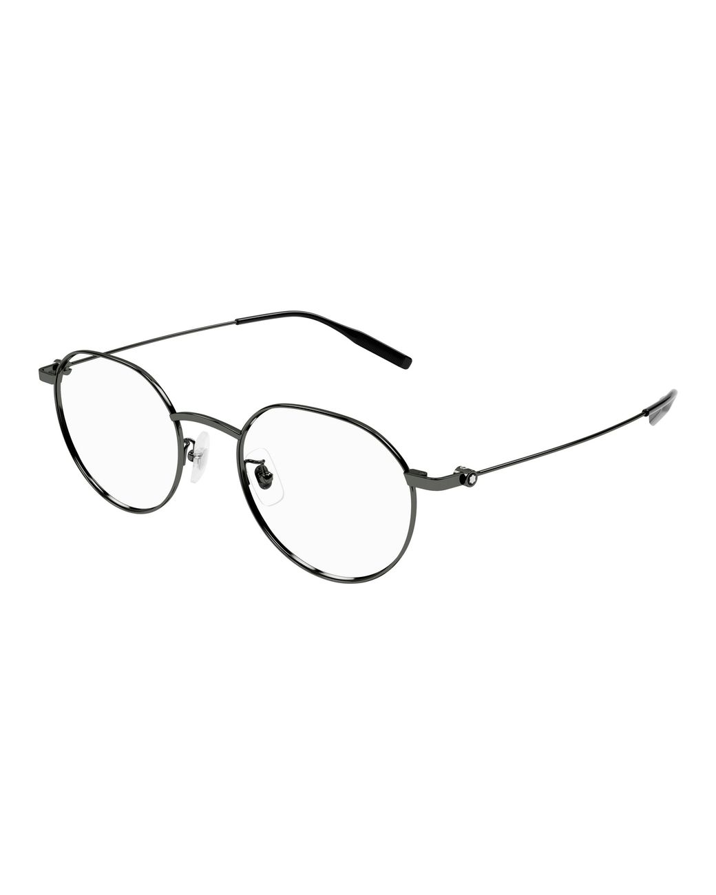 Montblanc Black Mb0317Oa 003 Optical Frames Titanium Transparent Round for men