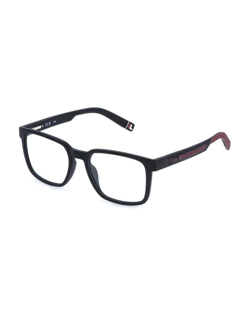 Fila Black Vfia90 0U28 Optical Frames Injected Squared for men