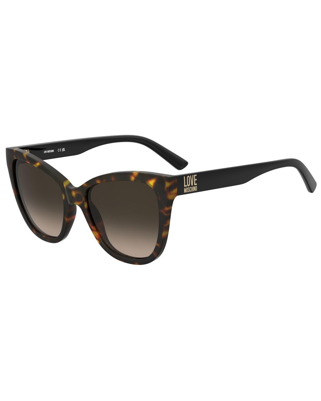 Moschino Black Mol097/S 086/Ha Sunglasses Acetate Cat Eye Normal Shaded