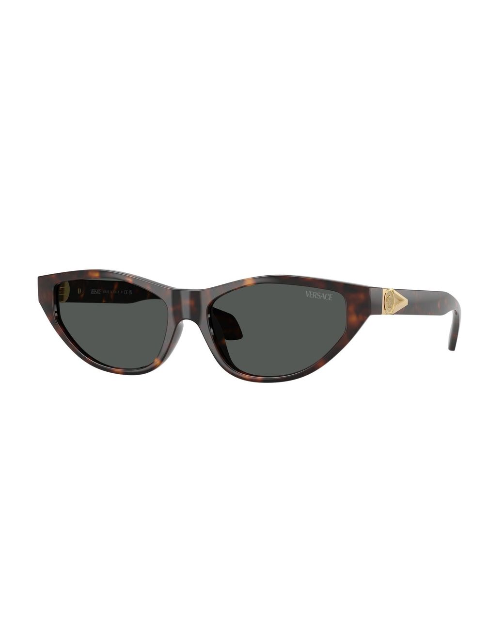 Versace Black Ve4491U 108/87 Sunglasses Injected Cat Eye Normal