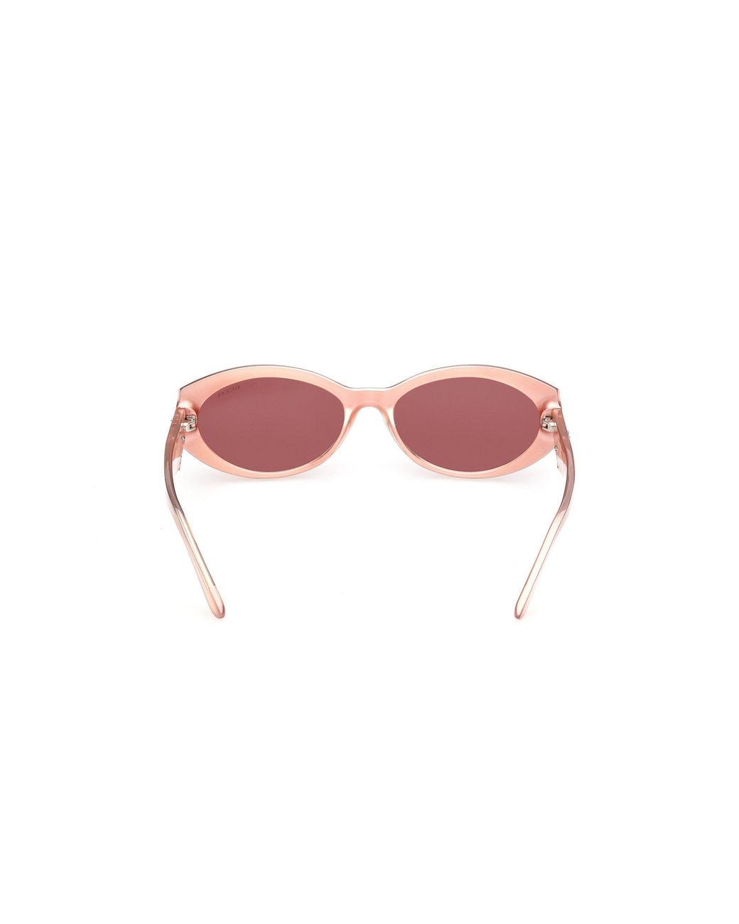 Guess Red Gu00307 74S Sunglasses Injected Bordeaux Round Normal