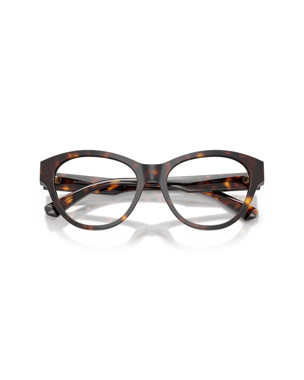 Burberry Black Be2458 3002 Optical Frames Acetate Transparent Cat Eye Normal