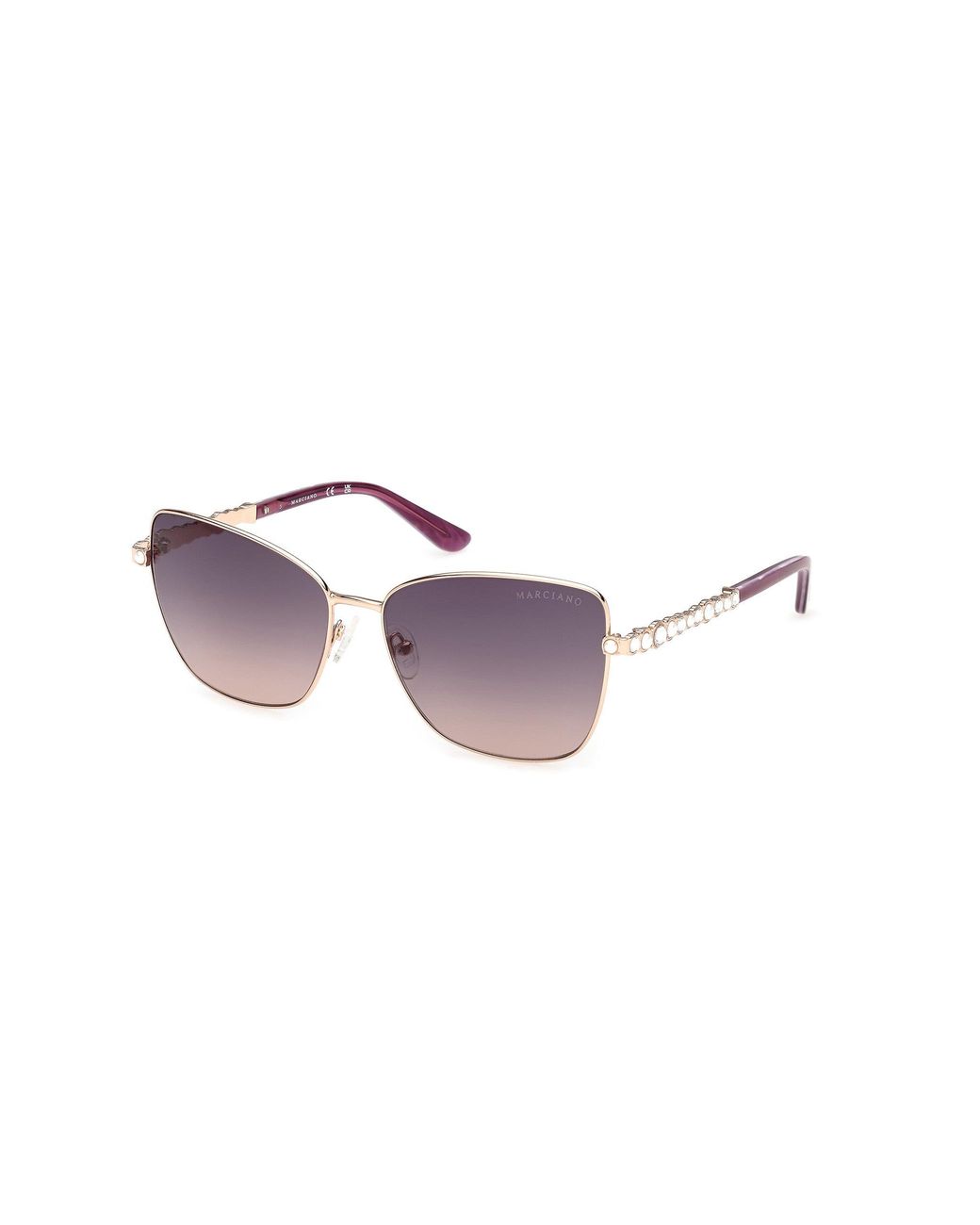 Guess Black Gm00037 32Z Sunglasses Metal Butterfly Normal