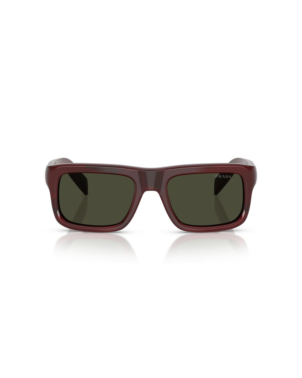 Prada Black Pr D11S 25J50X Sunglasses Acetate Squared Normal for men