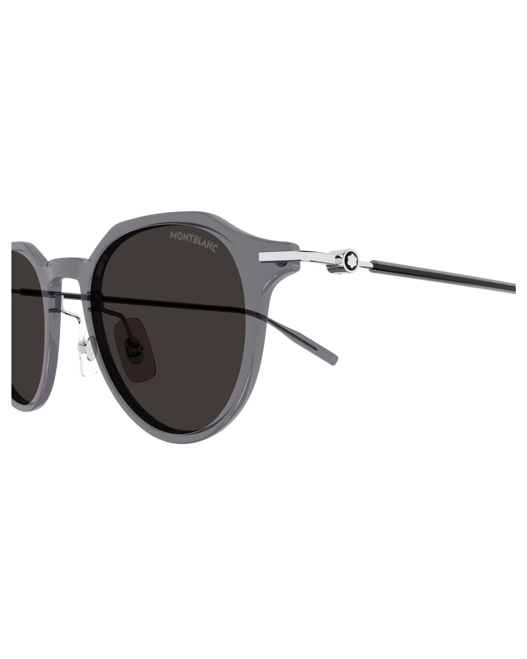 Montblanc Black Mb0355S 003 Sunglasses Injected Round for men