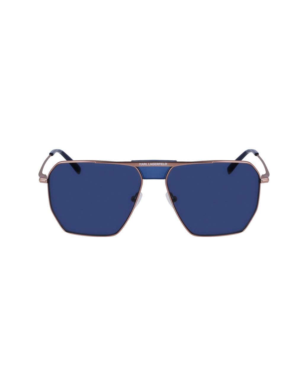 Karl Lagerfeld Black Kl350S 718 Sunglasses Metal Pilot Normal Normal for men