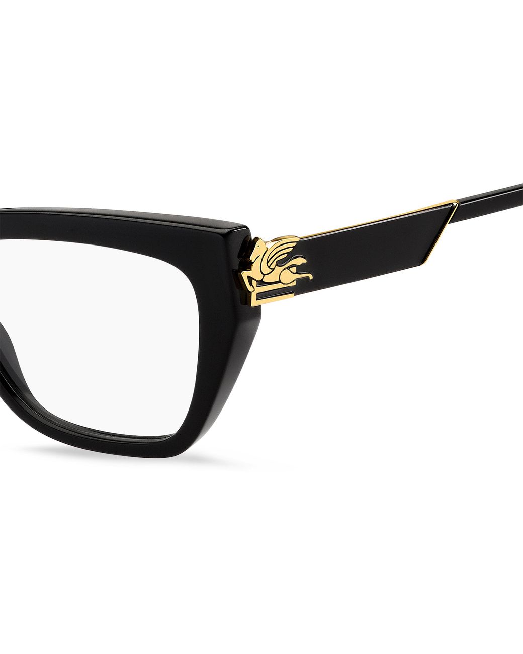 Etro Black 0029 807 Optical Frames Acetate Cat Eye