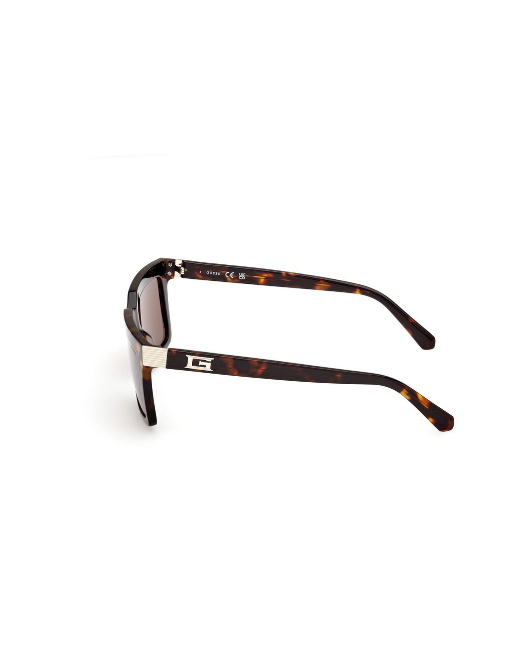 Guess Black Gu00213 52E Sunglasses Acetate Squared Normal for men