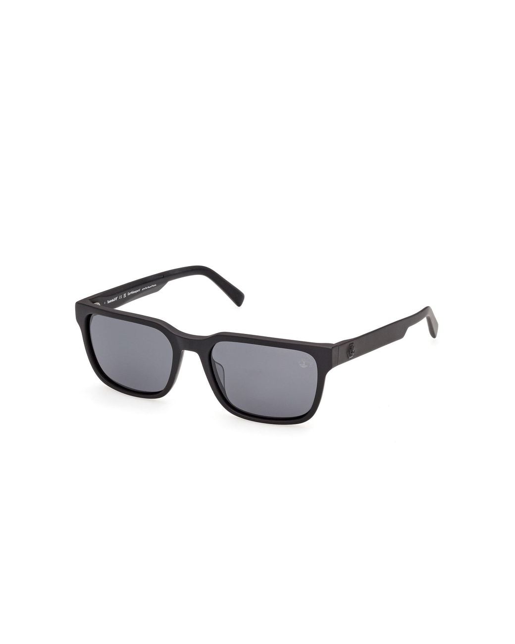 Timberland Black Tb00099 02D Sunglasses Acetate Smoke Squared Polarized for men