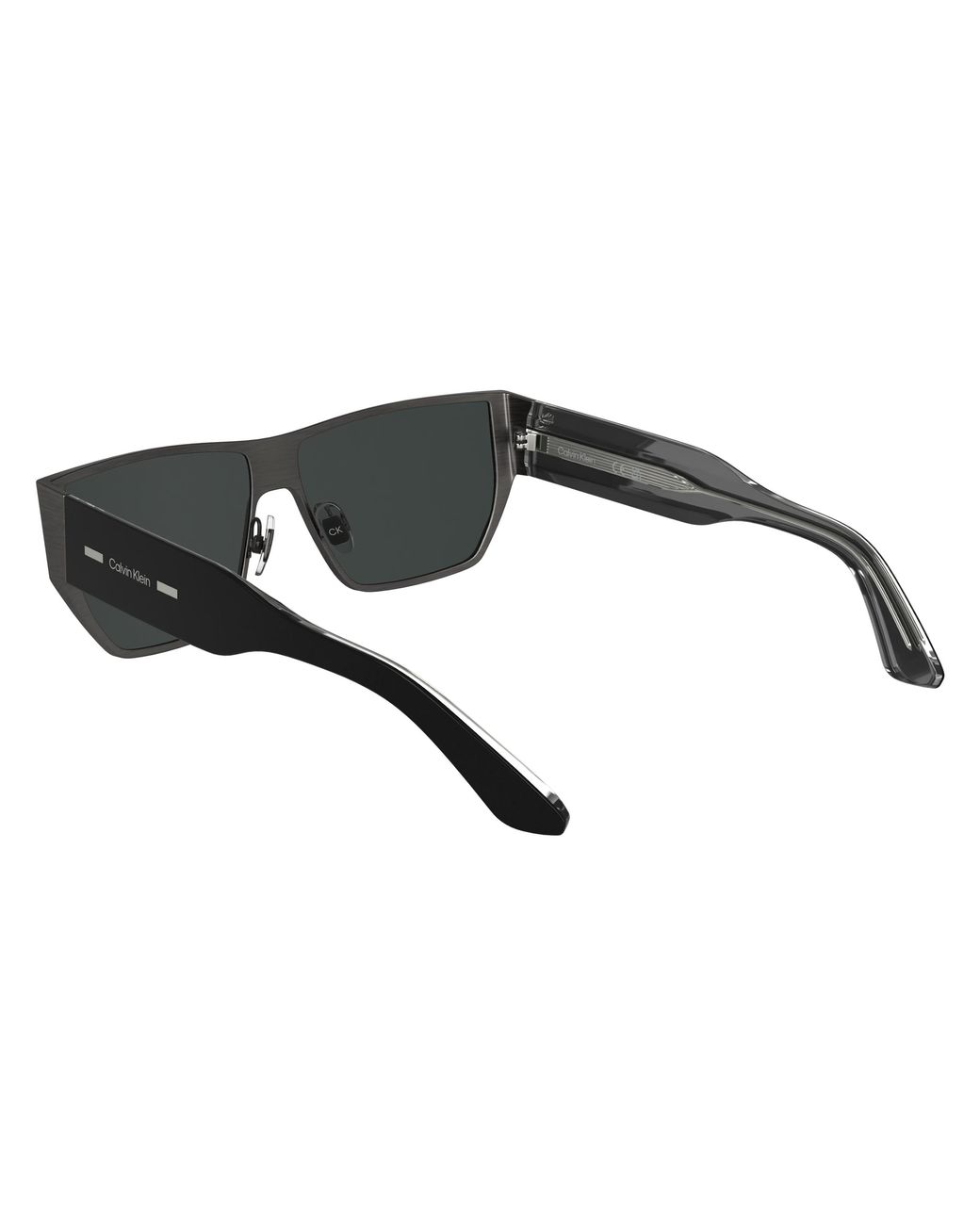 Calvin Klein Black Ck25102S 070 Sunglasses Metal Squared Normal