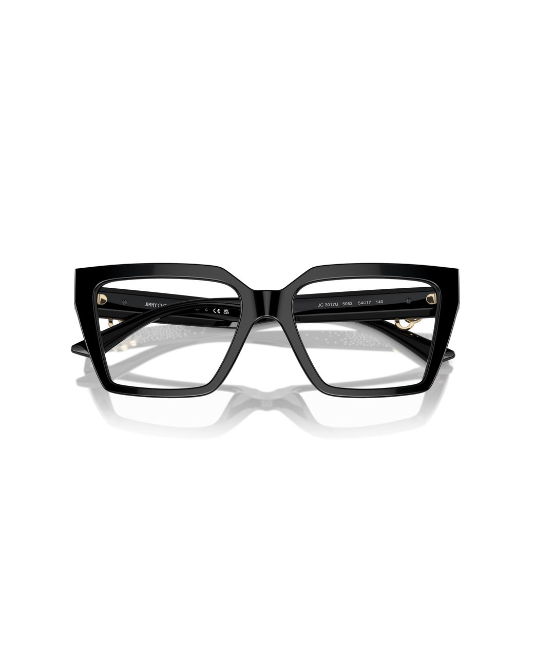 Jimmy Choo Black Jc3017U 5053 Optical Frames Acetate Cat Eye