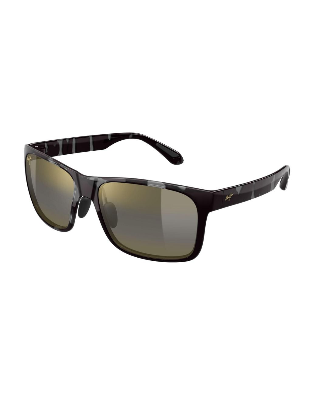 Maui Jim Black Mj0432Sa 004 Occhiali Da Sole Iniettato Bronzo Squadrata