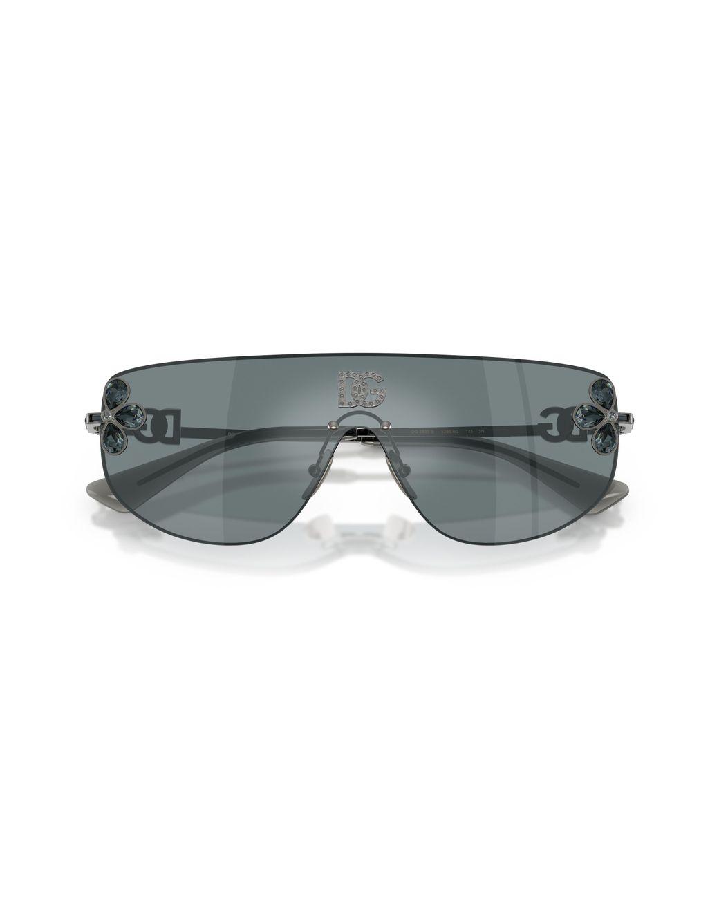 Dolce & Gabbana Black Dg2333B 12866G Sunglasses Metal Squared Mirror