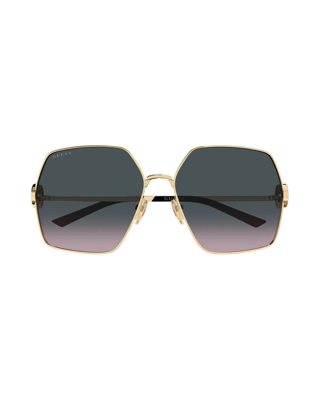 Gucci Black Gg2163S 002 Sunglasses Metal Squared