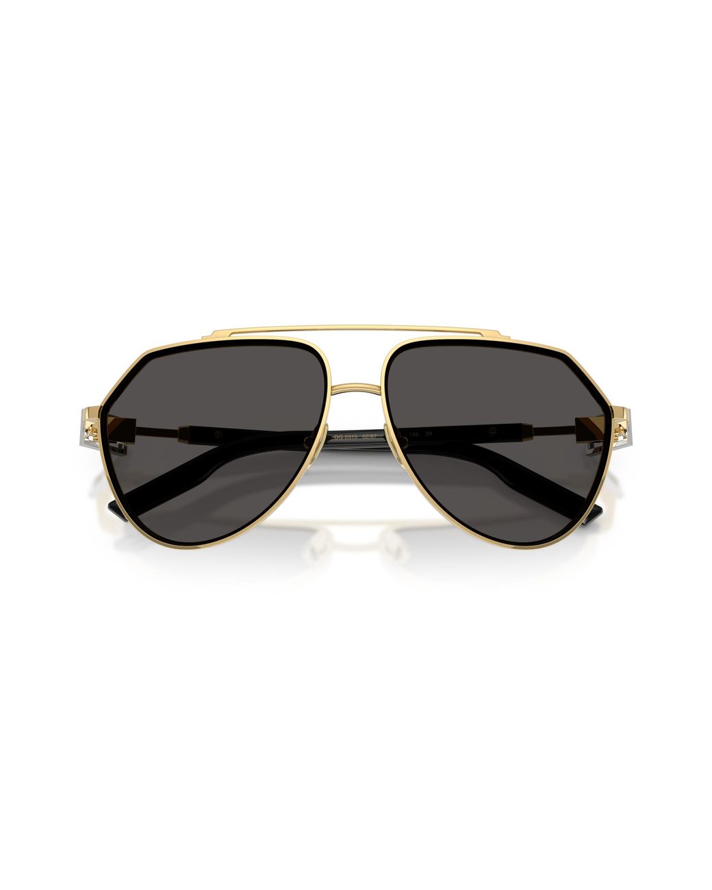 Dolce & Gabbana Black Dg2315 02/87 Sunglasses Metal Pilot Normal for men