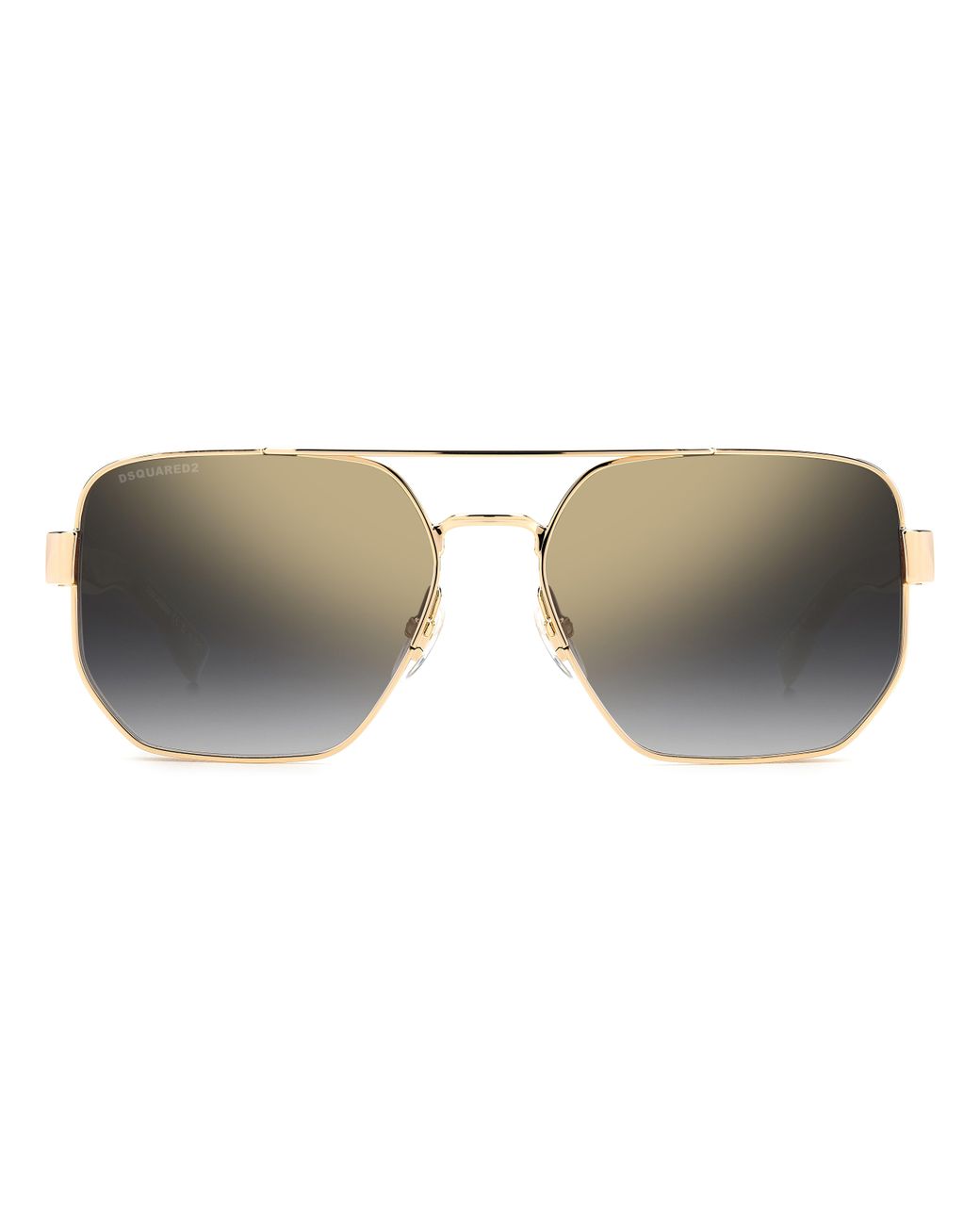 DSquared² Black D2 0083/S Rhl/Fq Sunglasses Metal Squared Mirrored Shaded for men