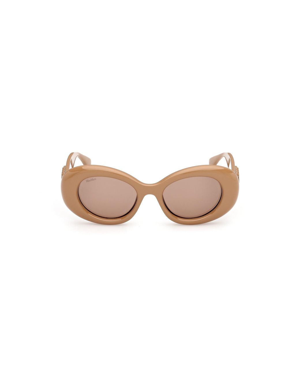 Max Mara Black Mm0208 45E Sunglasses Injected Round Normal