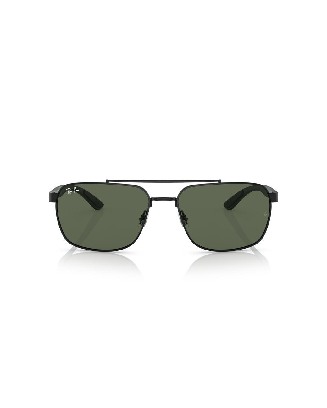 Ray-Ban Black Rb3701 Sunglasses Matte Green Frame Green Lenses 59-17 for men
