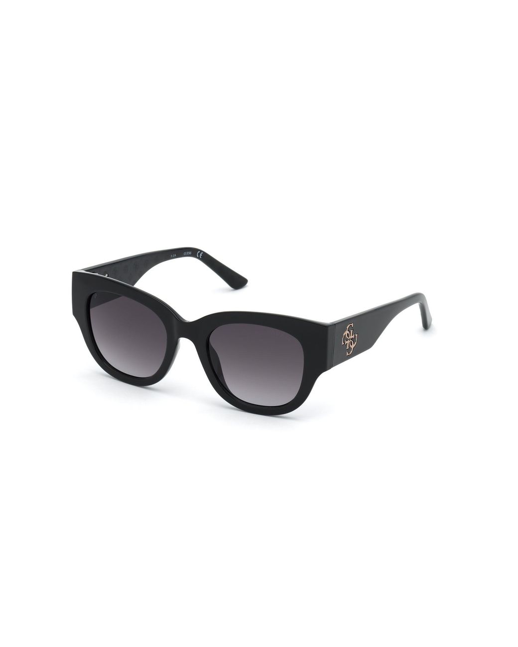 Guess Black Gu7680 01B Sunglasses Injected Butterfly Normal Shaded