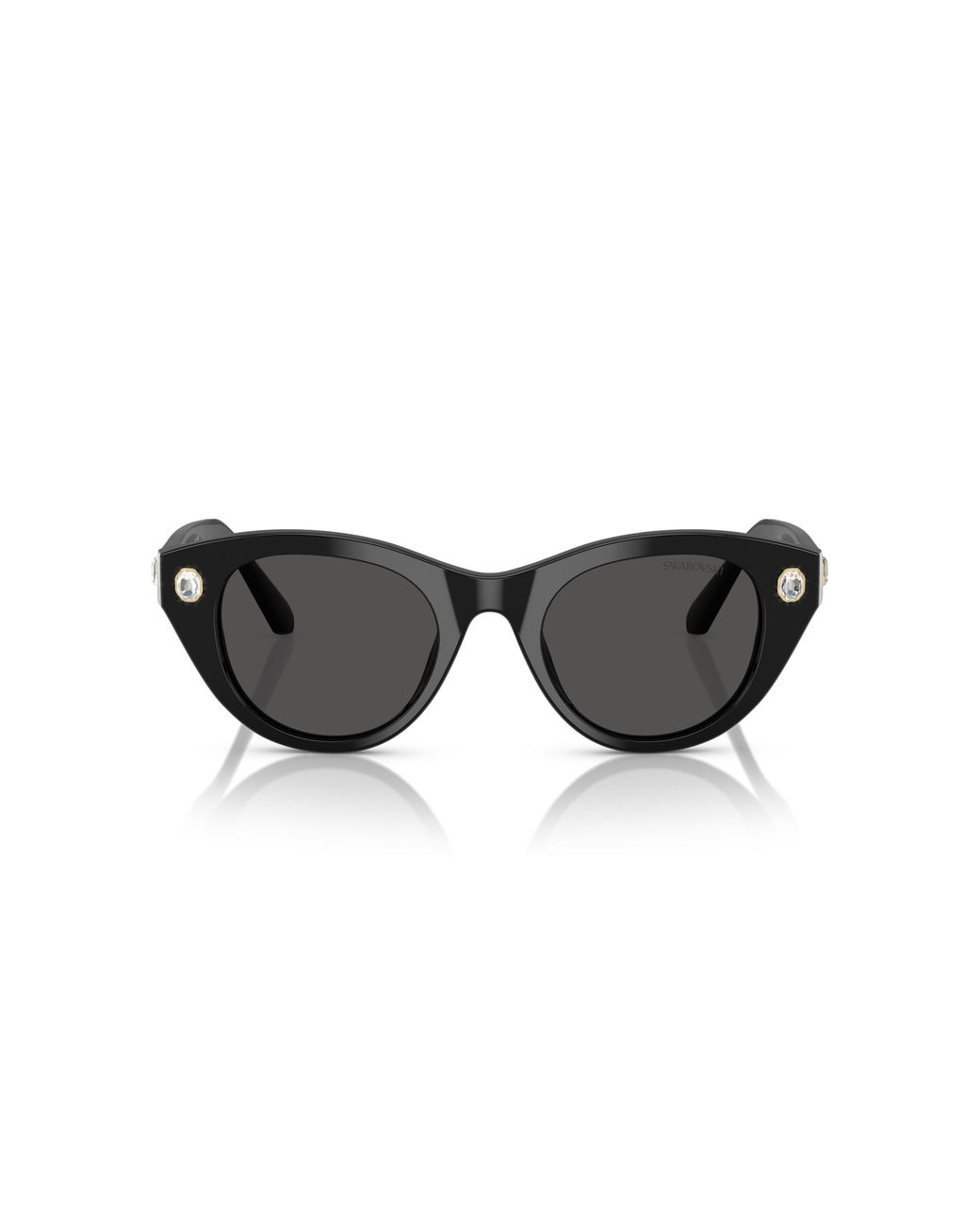 Swarovski Black Sk6025 100187 Sunglasses Acetate Round Normal
