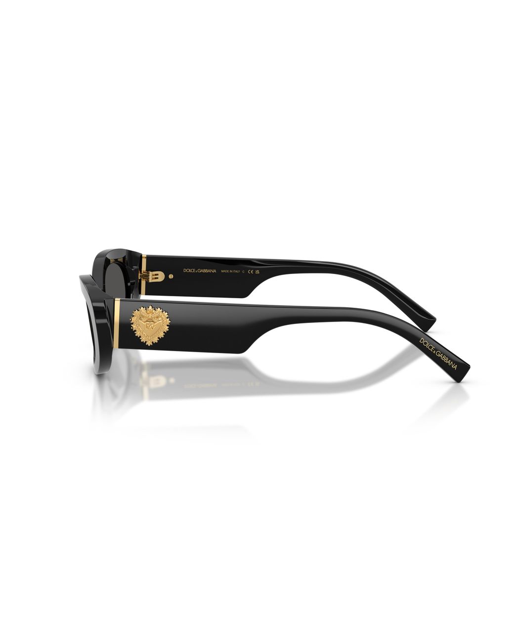 Dolce & Gabbana Black Dg4537 501/87 Sunglasses Acetate Round Normal