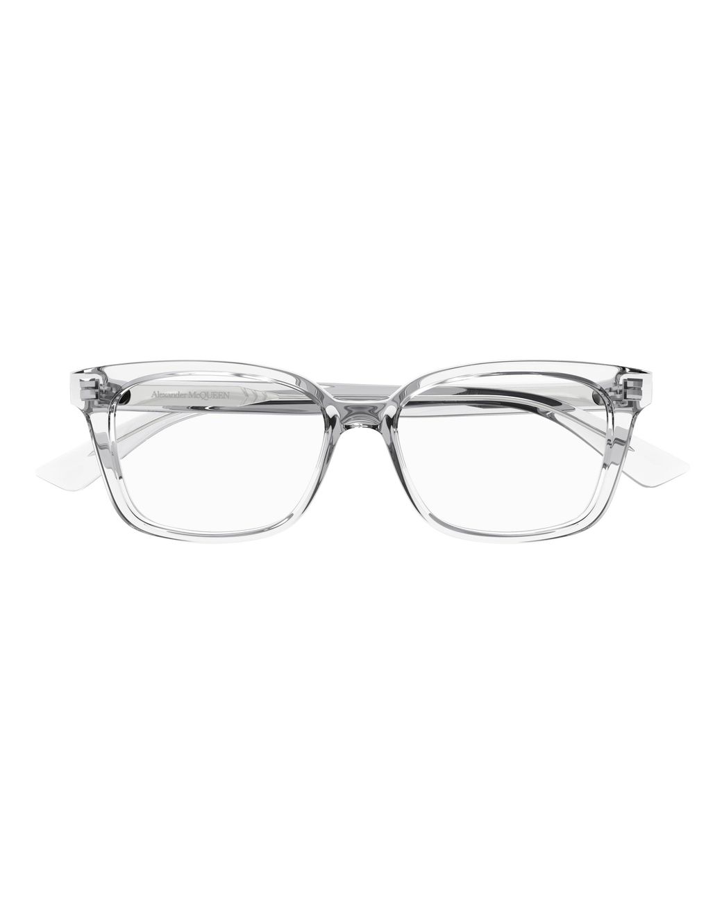 McQueen Black Am0464O 004 Optical Frames Acetate Transparent Squared