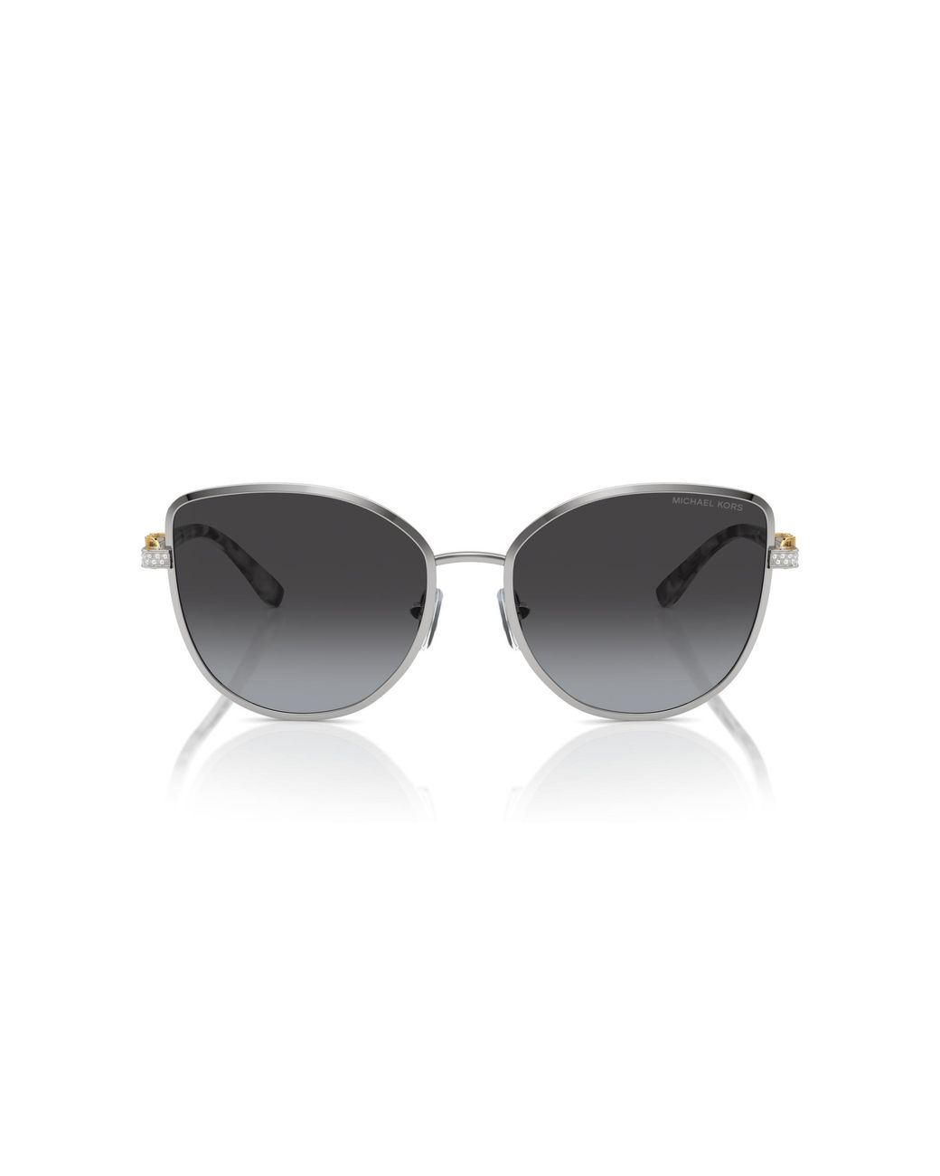 Michael Kors Black Mk1144B Catalonia 18938G Sunglasses Metal Cat Eye Normal Shaded