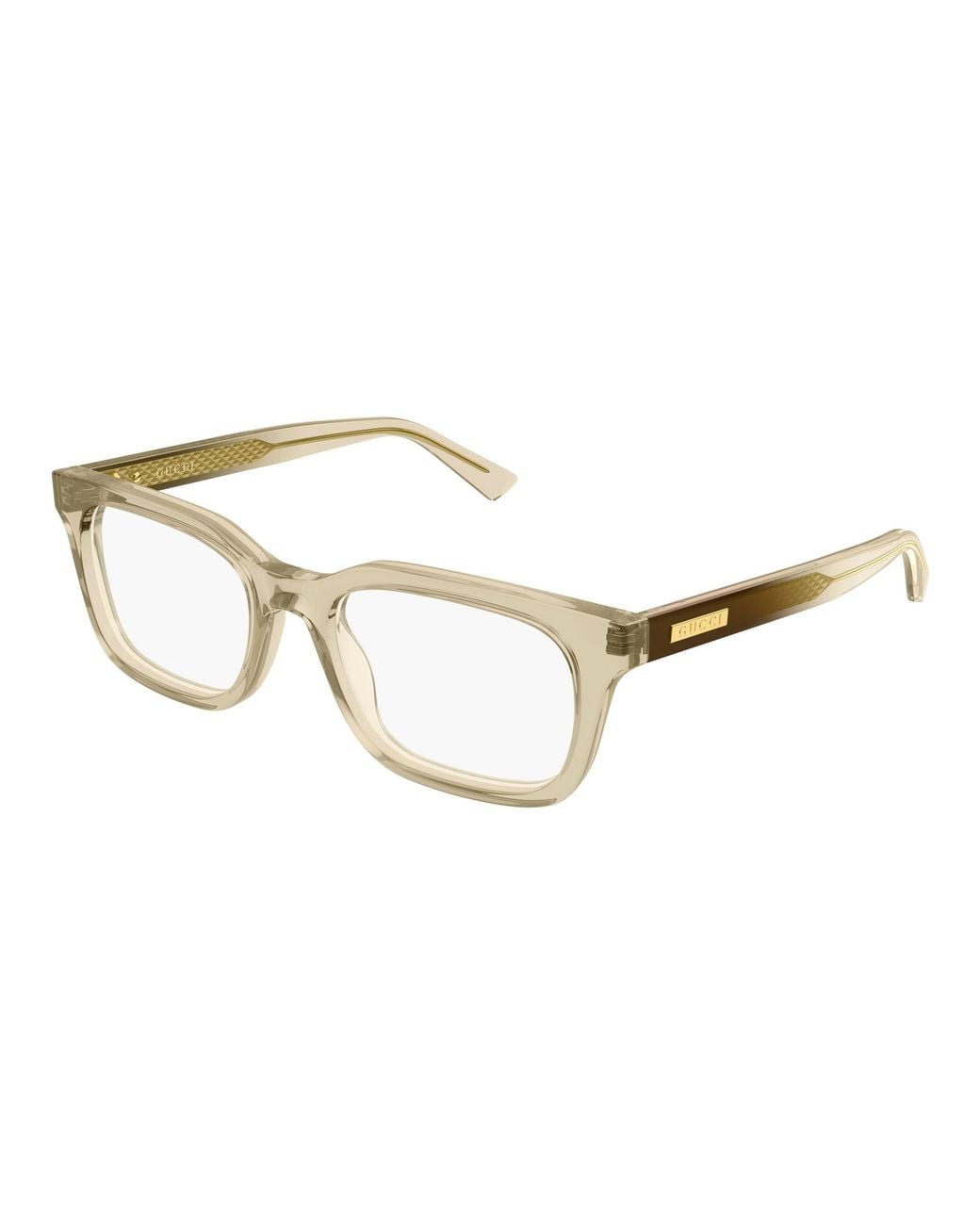 Gucci Black Gg2249O 004 Optical Frames Acetate Transparent Squared for men